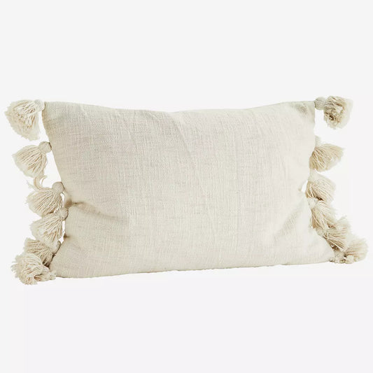 Cushion cover with tassels